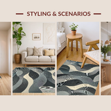 Stylish Gray Wave Motif(Gray)