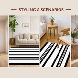 Elegant Reversible Stripe Aesthetic(Black)