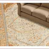 Ultra Soft Area Rug, Non Slip, Stain Resistant, Washable Area Rugs for Living Room, Bedroom, Contemporary Sand Minimalist Home Office Wool Rug(Beige)