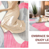 Chic Light Pink Abstract Swirls(Pink)