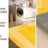 Ultra Soft Area Rug, Non Slip, Stain Resistant, Washable Area Rugs for Living Room, Bedroom, Lively Crisp Urban Ambiance(Yellow)