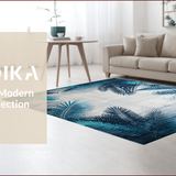 Ultra Soft Area Rug, Non Slip, Stain Resistant, Washable Area Rugs for Living Room, Bedroom, Contemporary Blue Toned Aesthetic(Blue)