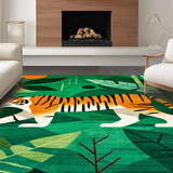 Radiant Jungle Scene Illustration(Green)
