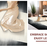 Elegant Black and Ivory Geometric Fusion(Beige)