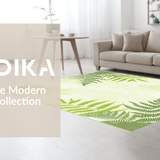 Elegant Earth Tones Shaggy Texture(Green)