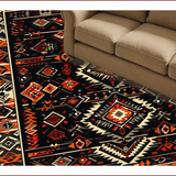 Geometric Low Contrast Tribal Motif(Black)
