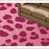 Ultra Soft Area Rug, Non Slip, Stain Resistant, Washable Area Rugs for Living Room, Bedroom, Modern Pink Leopard Print Nursery Rug(Pink)