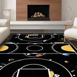 Energetic Geometric Ball Illustration(Black)