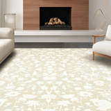 Ultra Soft Area Rug, Non Slip, Stain Resistant, Washable Area Rugs for Living Room, Bedroom, Serene Circular Plush Retreat(Beige)