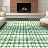Stylish Plaid Patterned Mat(Beige)