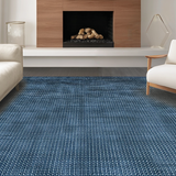 Luxe Abstract Symmetrical Weave(Blue)