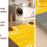 Elegant Wooden Board Floral Art(Yellow)