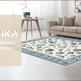Ultra Soft Area Rug, Non Slip, Stain Resistant, Washable Area Rugs for Living Room, Bedroom, Ocean Inspired Hallway Stain-Resistant Area Rug(Blue)