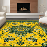 Whimsical Floral Medallion Delight(Yellow)