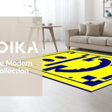 Ultra Soft Area Rug, Non Slip, Stain Resistant, Washable Area Rugs for Living Room, Bedroom, Cheerful Vintage Aesthetic Charm(Yellow)