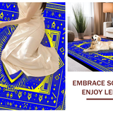 Vibrant Blue Tiled Design(Blue)