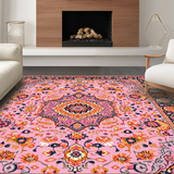 Elegant Vintage Floral Tapestry(Pink)