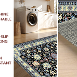 Stylish Earth Tone Floral Motif(Black)