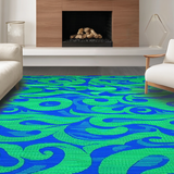 Lively Multi Hued Fluid Aesthetic(Blue)