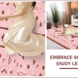 Ultra Soft Area Rug, Non Slip, Stain Resistant, Washable Area Rugs for Living Room, Bedroom, Cute Rodeo Cowgirl Pink Bathroom Decor Rug(Beige)