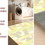 Elegant High Low Abstract Whirls(Yellow)