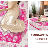 Contemporary Distressed Linear(Pink)