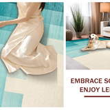 Chic Abstract Aqua Swirl(Blue)