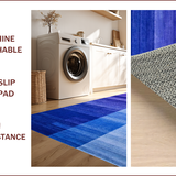 Ultra Soft Area Rug, Non Slip, Stain Resistant, Washable Area Rugs for Living Room, Bedroom, Contemporary Vibrant Color Fusion(Purple)