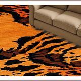 Ultra Soft Area Rug, Non Slip, Stain Resistant, Washable Area Rugs for Living Room, Bedroom, Striking Exotic Tiger Skin Motif(Brown)