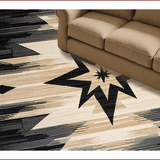 Ultra Soft Area Rug, Non Slip, Stain Resistant, Washable Area Rugs for Living Room, Bedroom, Farmhouse Primitive Jute Accent Rug for Mudroom(Beige)