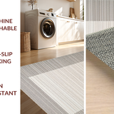 Ultra Soft Area Rug, Non Slip, Stain Resistant, Washable Area Rugs for Living Room, Bedroom, Contemporary Gray Lattice Style(Gray)