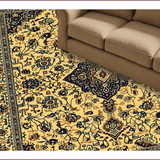 Ultra Soft Area Rug, Non Slip, Stain Resistant, Washable Area Rugs for Living Room, Bedroom, Elegant Paisley Luxe Aesthetic(Beige)