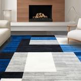 Stylish Minimalist Block Design(Blue)