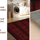Ultra Soft Area Rug, Non Slip, Stain Resistant, Washable Area Rugs for Living Room, Bedroom, Dynamic Modern Abstract Design(Red)