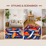 Lively Retro Color Block(Red)