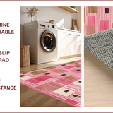 Ultra Soft Area Rug, Non Slip, Stain Resistant, Washable Area Rugs for Living Room, Bedroom, Vibrant Playful Leopard Motif(Pink)