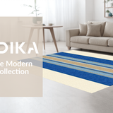 Ultra Soft Area Rug, Non Slip, Stain Resistant, Washable Area Rugs for Living Room, Bedroom, Earthy Toned Decorative Piece(Blue)