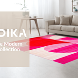 Chic Contemporary Blush Geometry(Red)