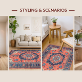 Cozy Vintage Ogee Design Vibe(Red)