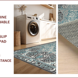 Ultra Soft Area Rug, Non Slip, Stain Resistant, Washable Area Rugs for Living Room, Bedroom, Dual-Colored Transitional Bedroom Stain-Resistant Carpet(Gray)