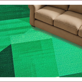 Ultra Soft Area Rug, Non Slip, Stain Resistant, Washable Area Rugs for Living Room, Bedroom, Modern Geometric Green Living Room Non-Slip Rug(Green)