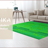 Ultra Soft Area Rug, Non Slip, Stain Resistant, Washable Area Rugs for Living Room, Bedroom, Modern Abstract Non-Slip Kids Playroom(Green)