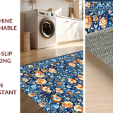 Trendy Distressed Floral Aesthetic(Blue)