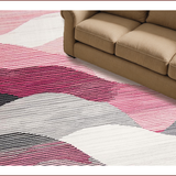 Ultra Soft Area Rug, Non Slip, Stain Resistant, Washable Area Rugs for Living Room, Bedroom, Stylish Modern Artistic Expression(Pink)