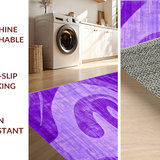 Ultra Soft Area Rug, Non Slip, Stain Resistant, Washable Area Rugs for Living Room, Bedroom, Vibrant Tie-Dye Aesthetic Charm(Purple)