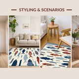 Elegant Blue and Beige Palette(Red)
