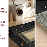 Ultra Soft Area Rug, Non Slip, Stain Resistant, Washable Area Rugs for Living Room, Bedroom, Luxurious Textured Faux Hide Element(Beige)