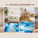 Delicate Cloud Impressionist Touch(Blue)