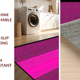 Ultra Soft Area Rug, Non Slip, Stain Resistant, Washable Area Rugs for Living Room, Bedroom, Colorful Cheetah Print Elegance(Pink)