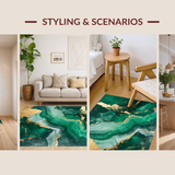 Striking Black and Green Motif(Green)